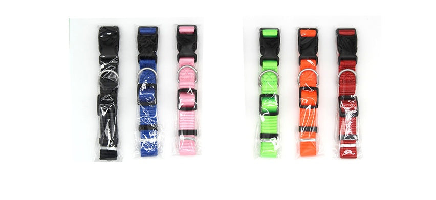 Adjustable Nylon Pet Collar – Soft, Durable & Stylish for Cats & Dogs