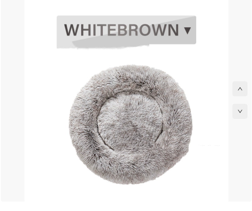 Ultra-Soft Calming Pet Bed – Fluffy Donut for Cats & Dogs (All Sizes)
