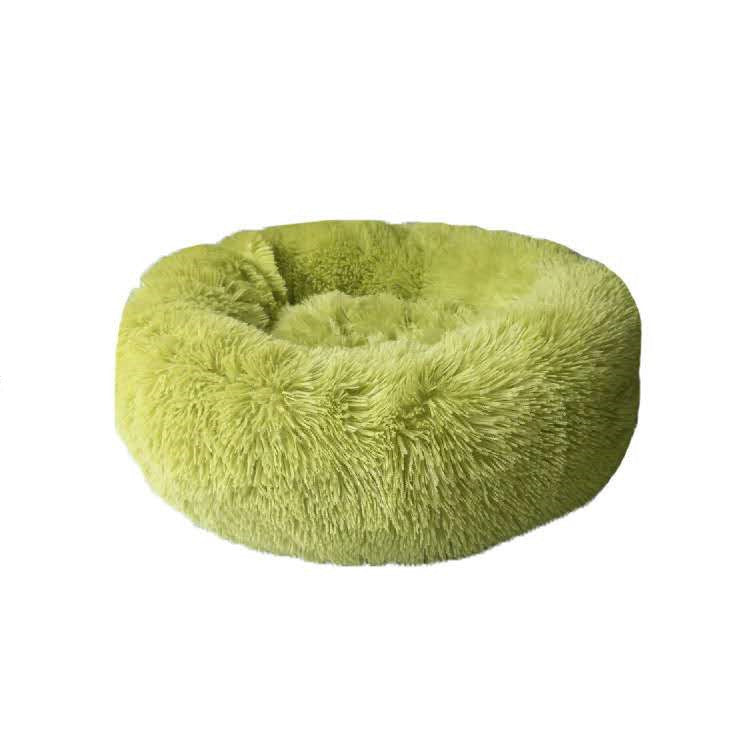 Ultra-Soft Calming Pet Bed – Fluffy Donut for Cats & Dogs (All Sizes)