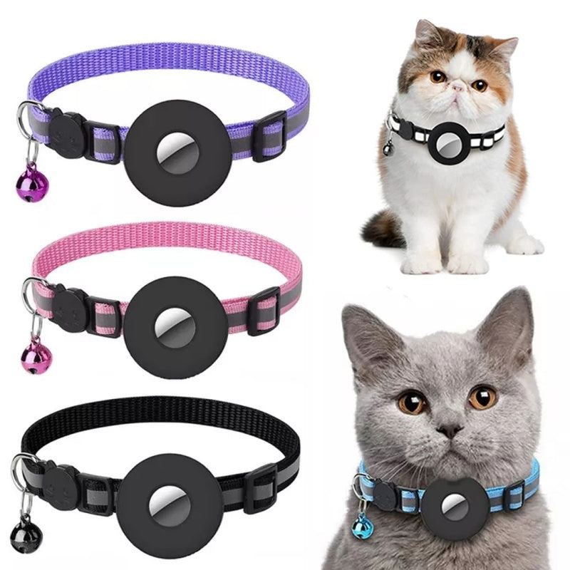 Reflective Collar Waterproof Holder Case For Cat Dog Kitten Puppy Nylon Collar