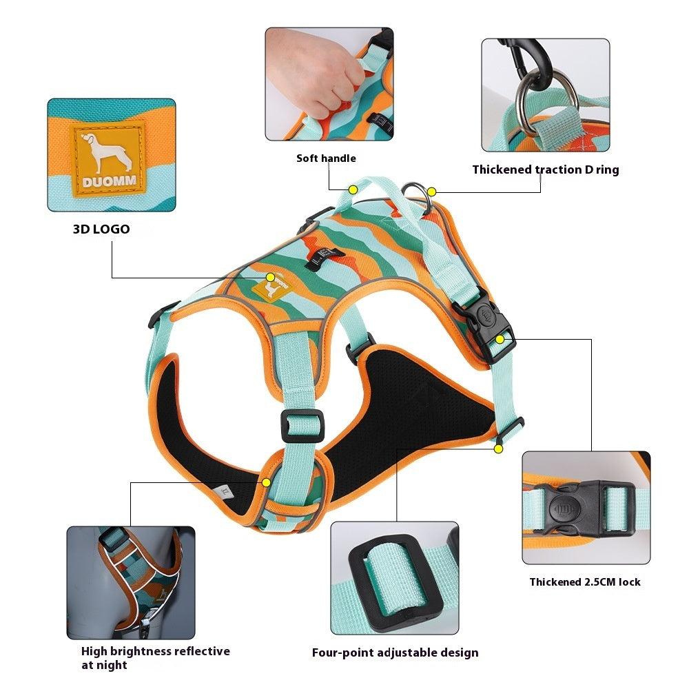 Reflective No-Pull Dog Harness – Adjustable & Escape-Proof